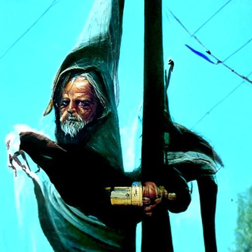Jedi as Oil Painting by James Gurney