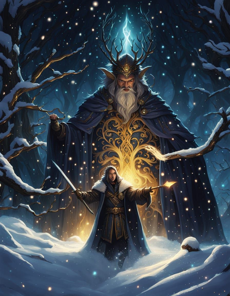 Villain's Snow Spell in a Winter Wonderland