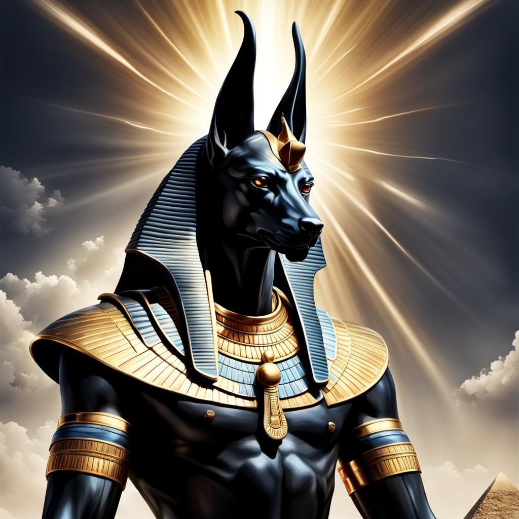 Imposing Egyptian God Anubis in Photorealistic Radiance