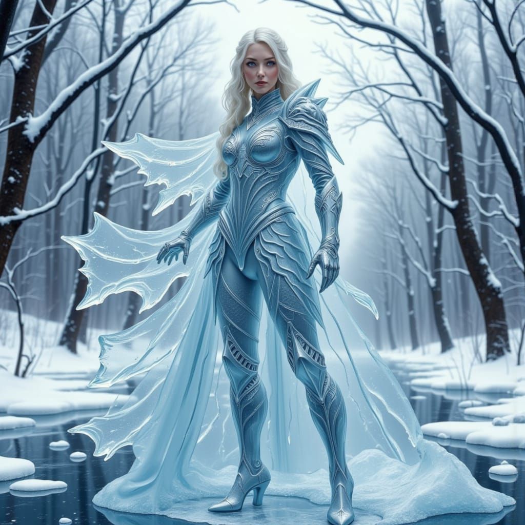 Frozen Beauty in Winter Wonderland