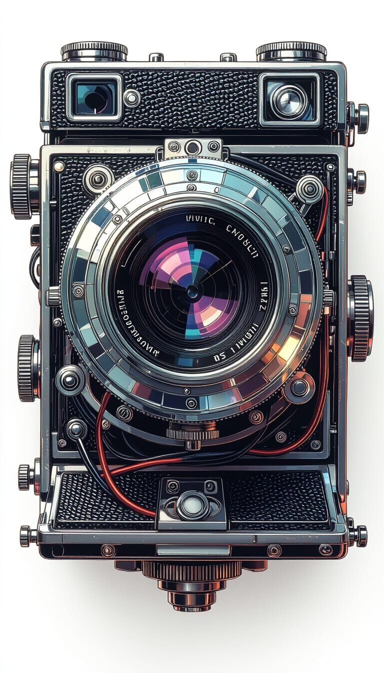 Crystal Camera with Visible Mechanics, Splash Art