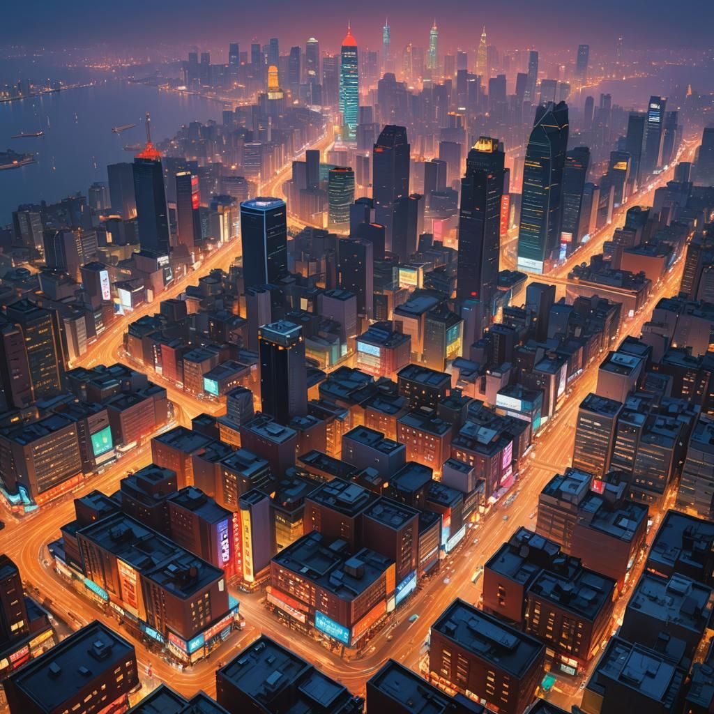Seoul at Dusk: A Hyper-Realistic Cityscape