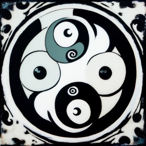 Classic Yin Yang Symbol in Perfect Balance