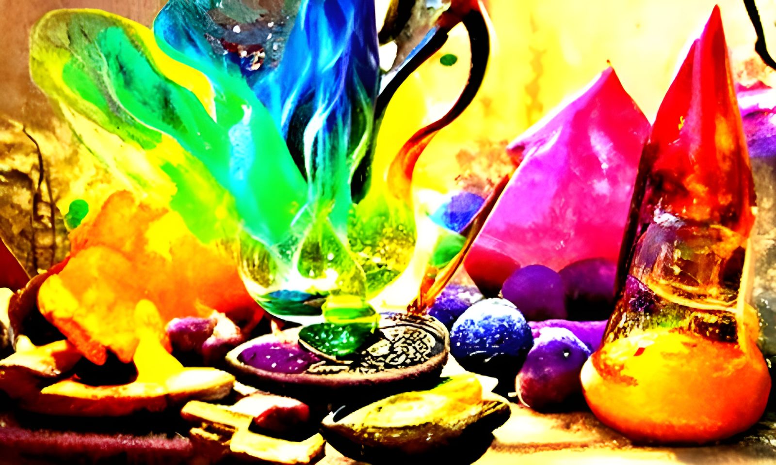 Colorful Whimsical Alchemy Magic Image