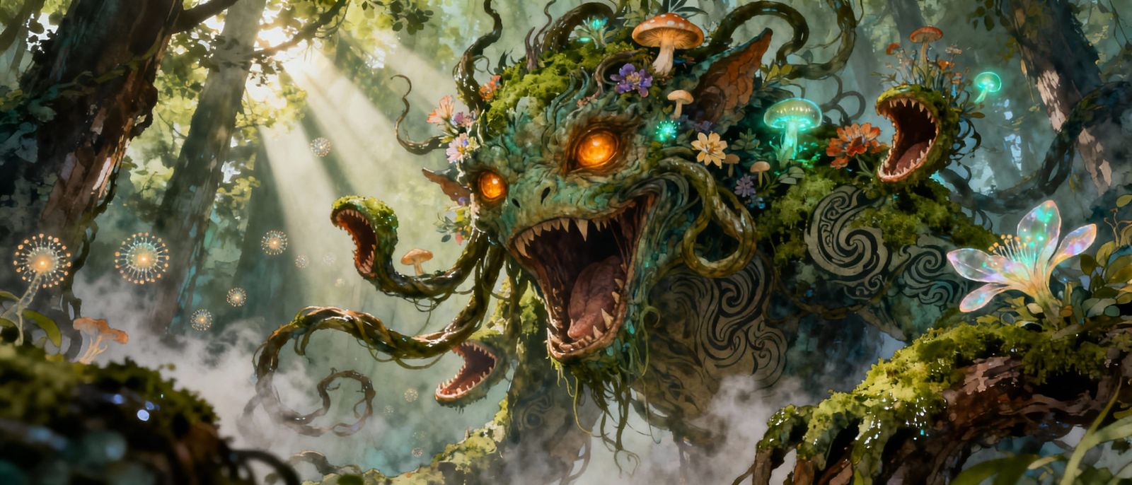 Fantasy Forest Monster: Intricate Vine Creature