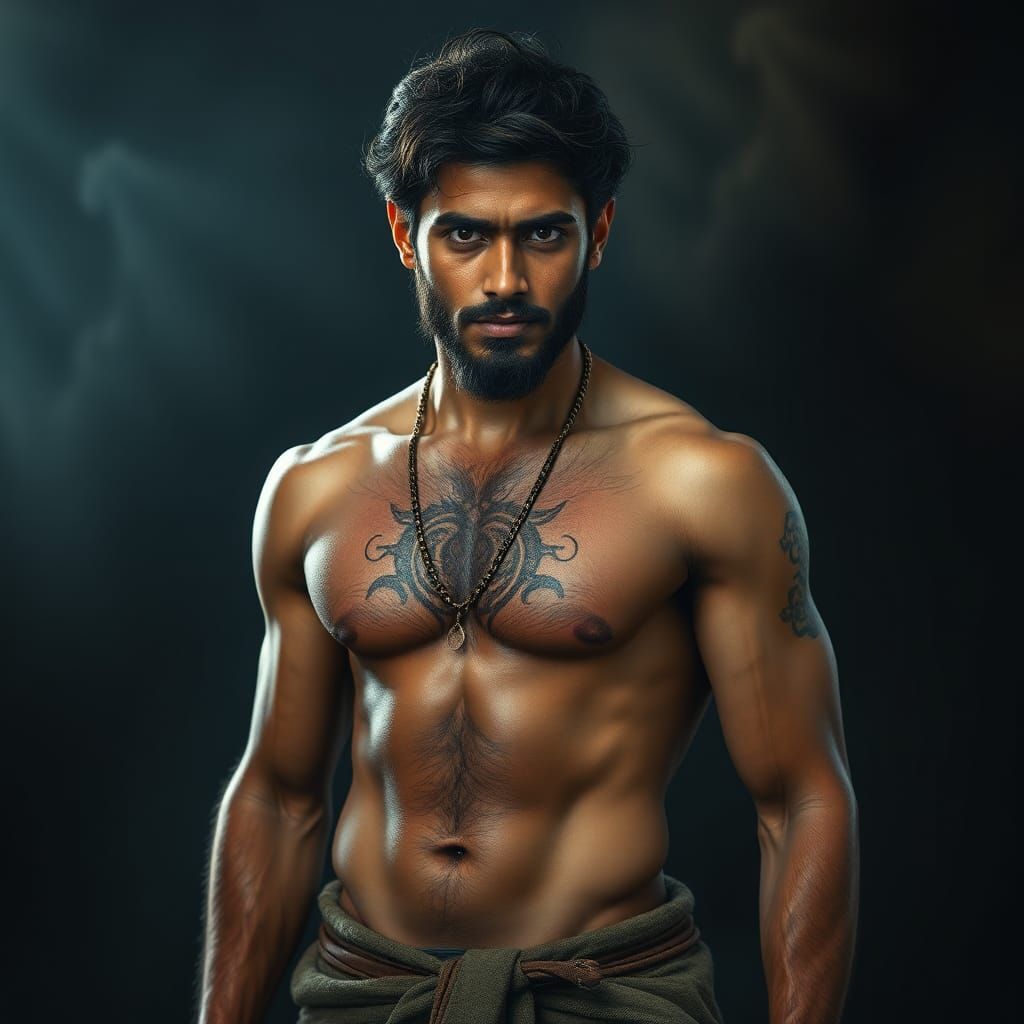 Handsome Indian Man: Digital Matte Painting