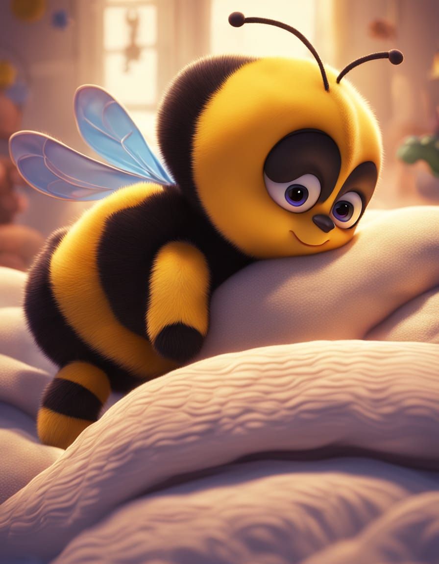 Bumblebee Bedtime: Pixar-Style 3D Animation