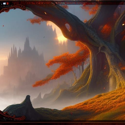 Fantastical October Concept Art in Deep Color