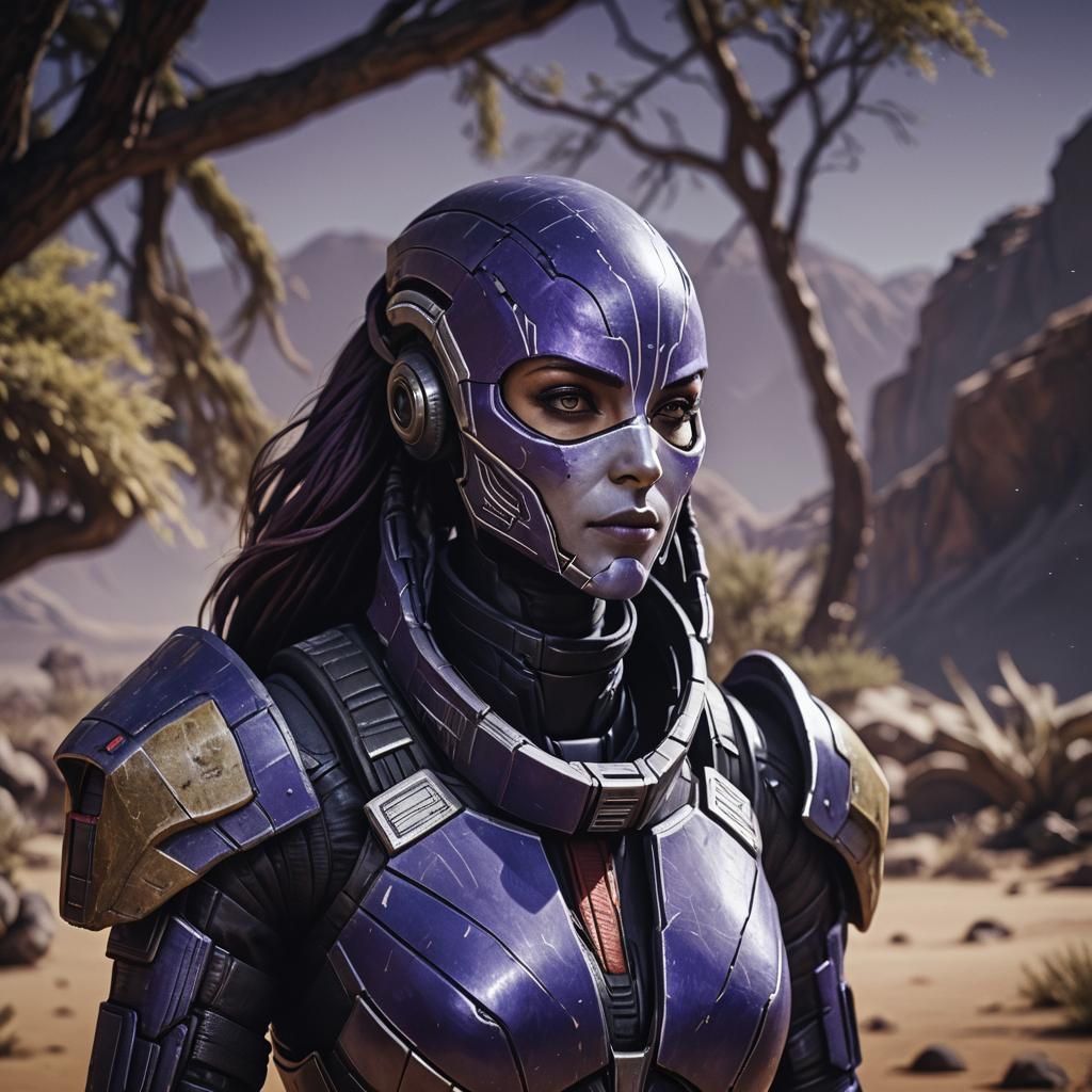 Tali'Zorah Unmasked: A Cinematic Mass Effect Still