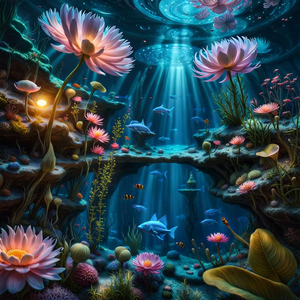 Underwater Night Garden