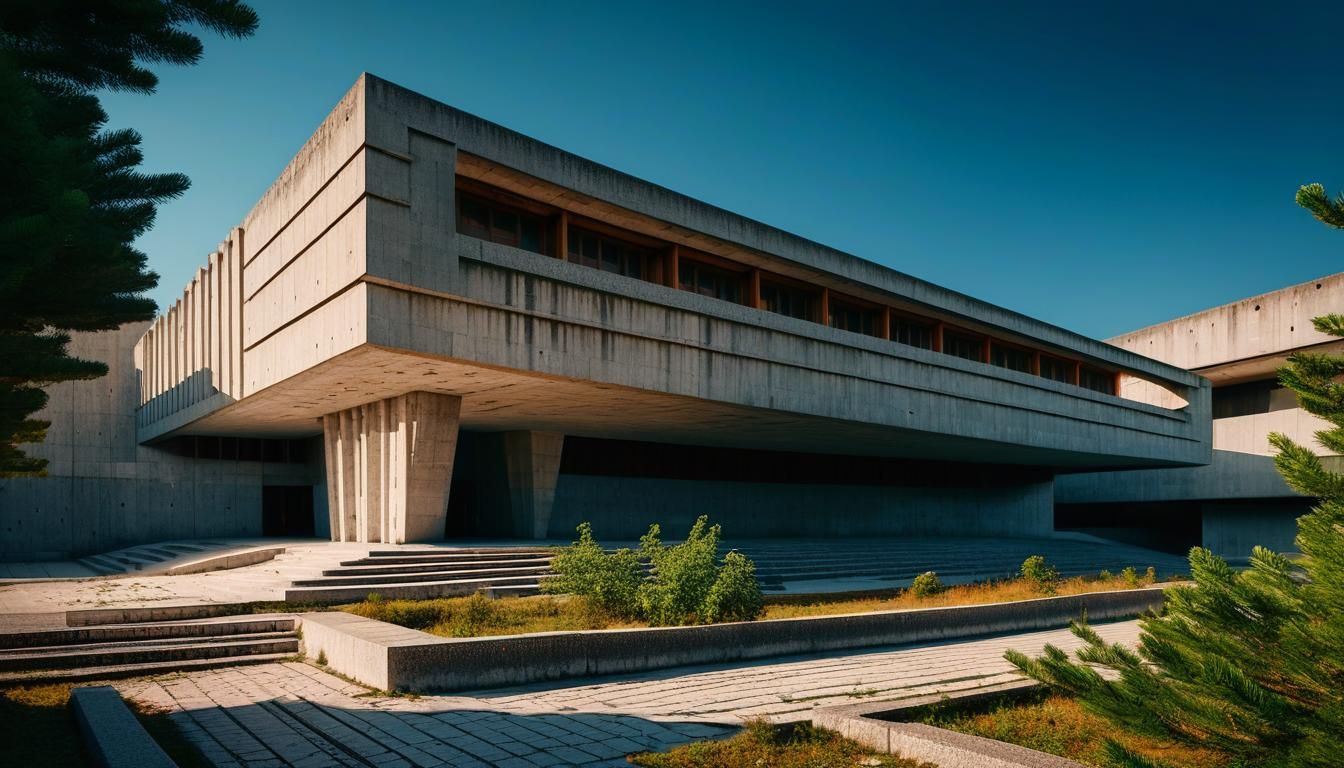 Brutalist Architecture: Marko Mušič's Landmark in Montenegro