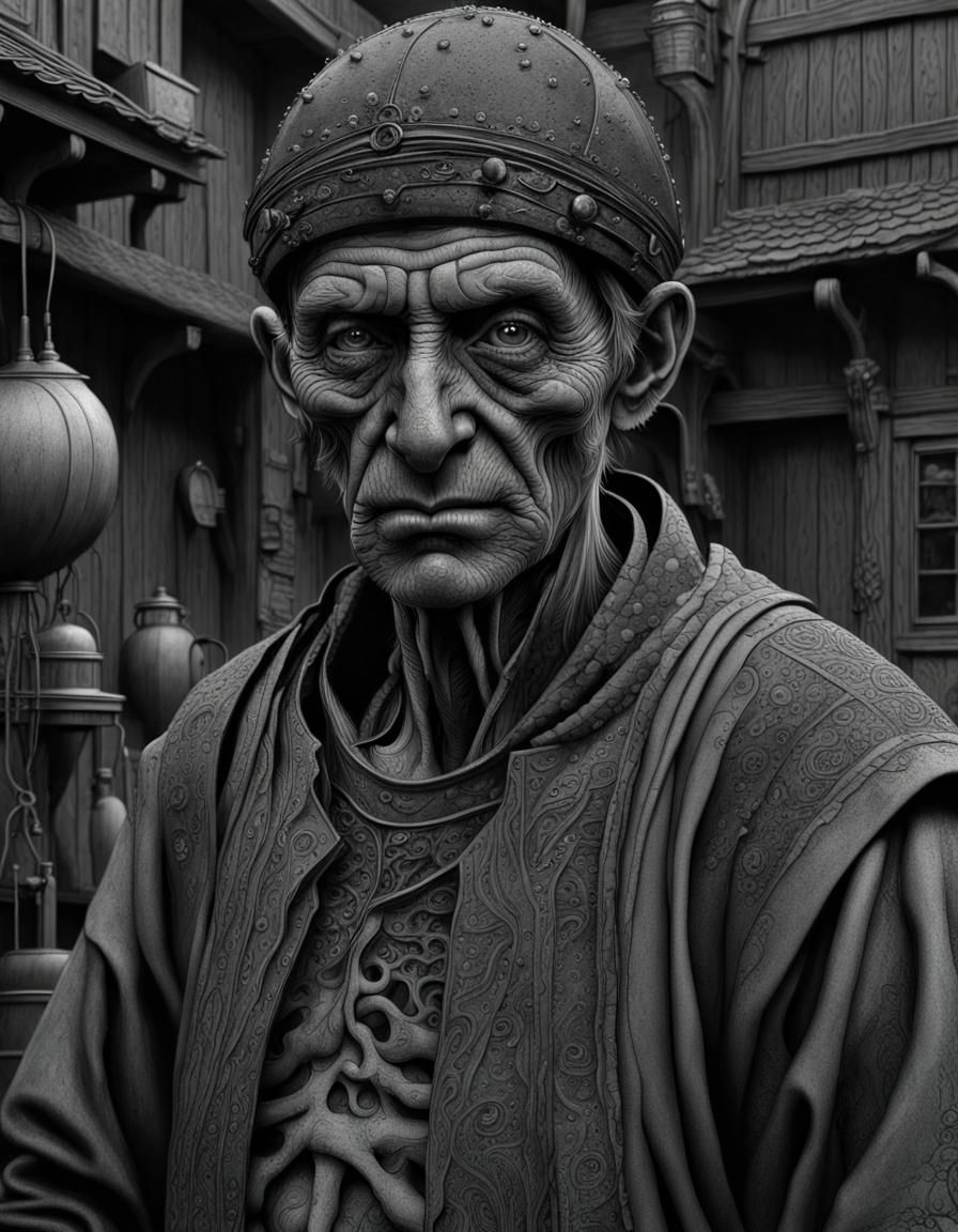 Dystopian Peasant Society in 2150: Hyperrealistic Vision