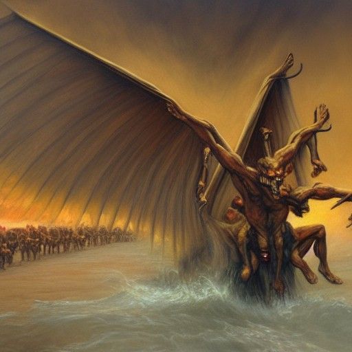 Demons in Oil Painting Style