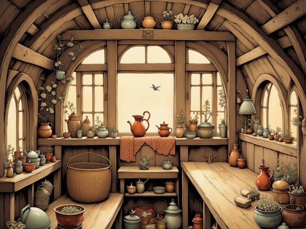 Whimsical Victorian-Style Home in Intricate Detail