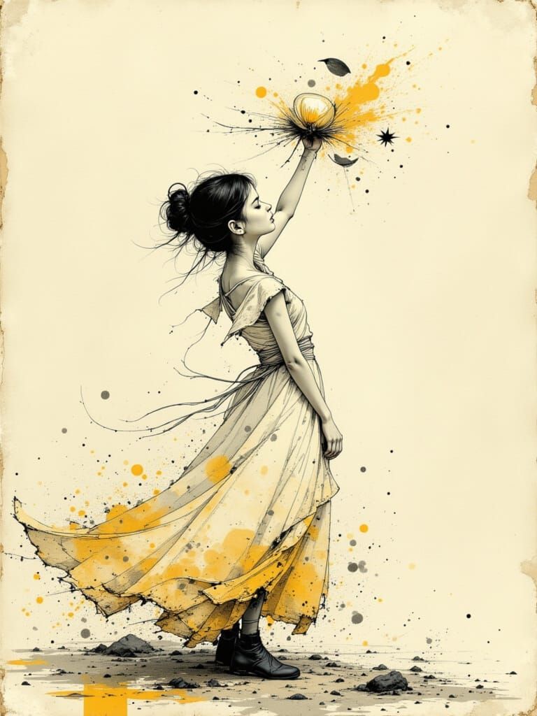 Figure Captures Whispers in a Jar of Wind