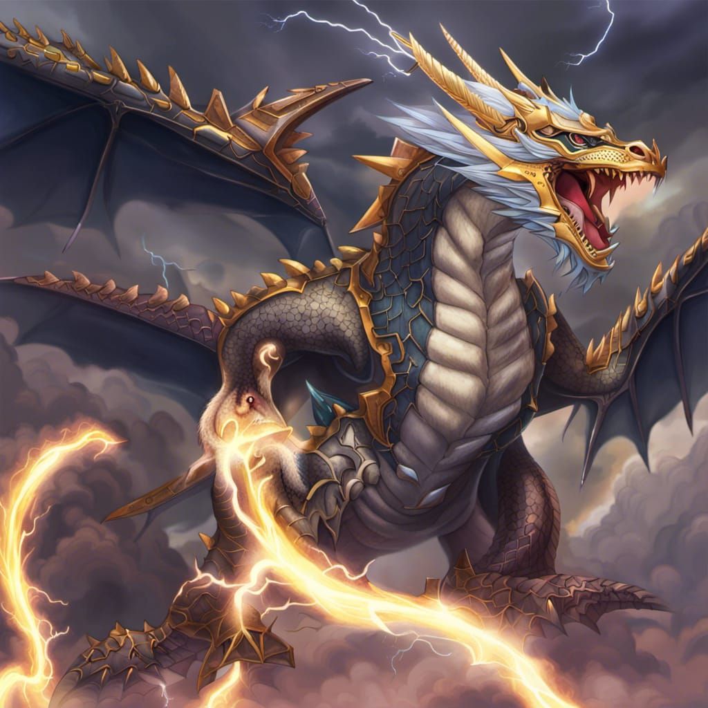 Electric Lightning Dragon Unleashes Power