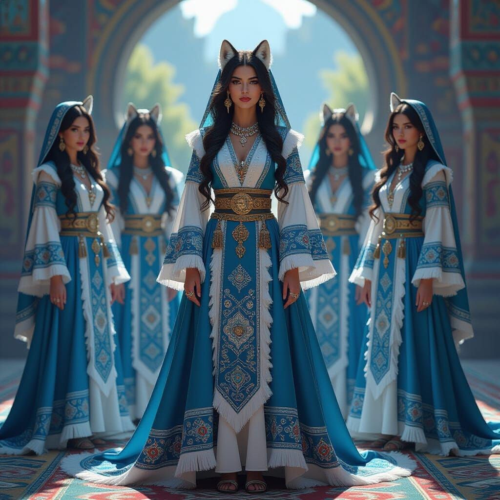 Asena: Turkish Goddess of Wolves in Digital Art