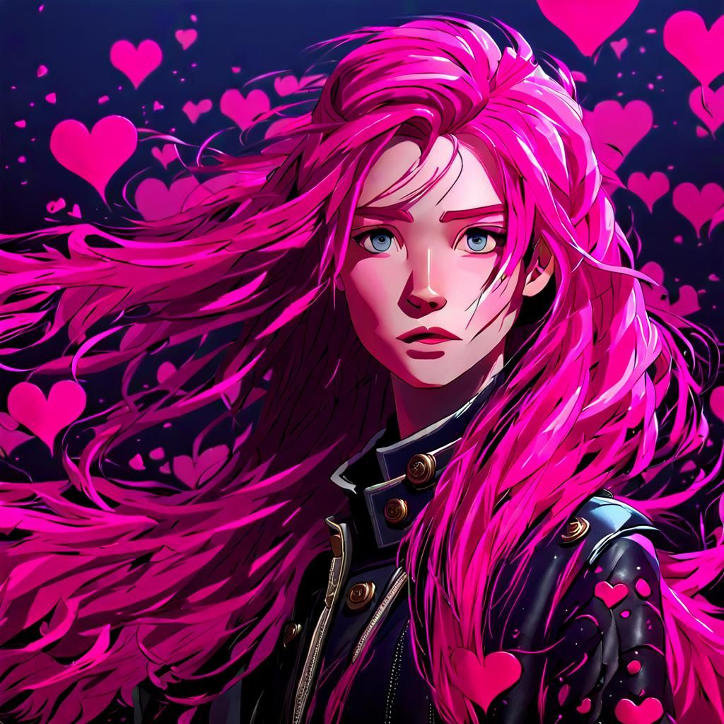 Gorgeous Woman Portrait in Anime Art Style