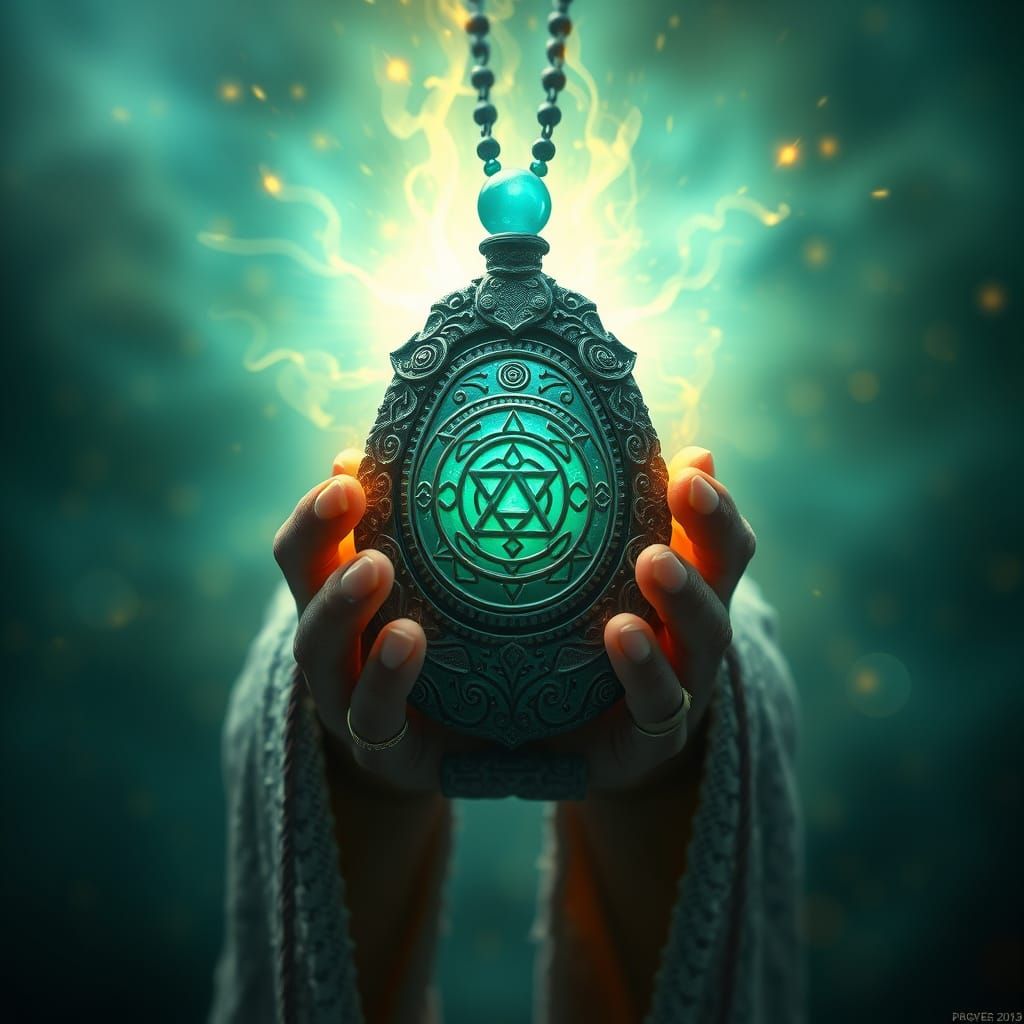 Mystical Turquoise Amulet Radiates Ancient Power