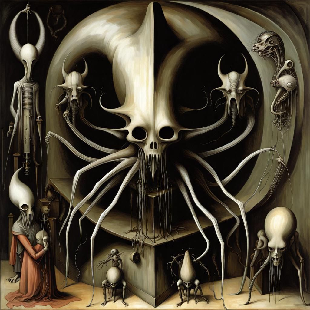 Eldritch Mayhem: A Bosch and Giger Fusion
