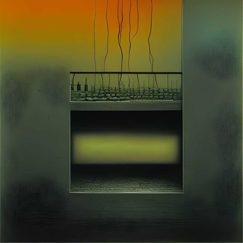 Wailing Wall in Surreal Abstract Style