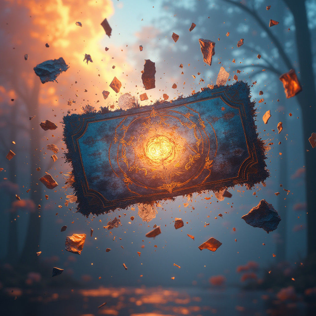 Fantastical Coupon Page Shattered in Mid-Air