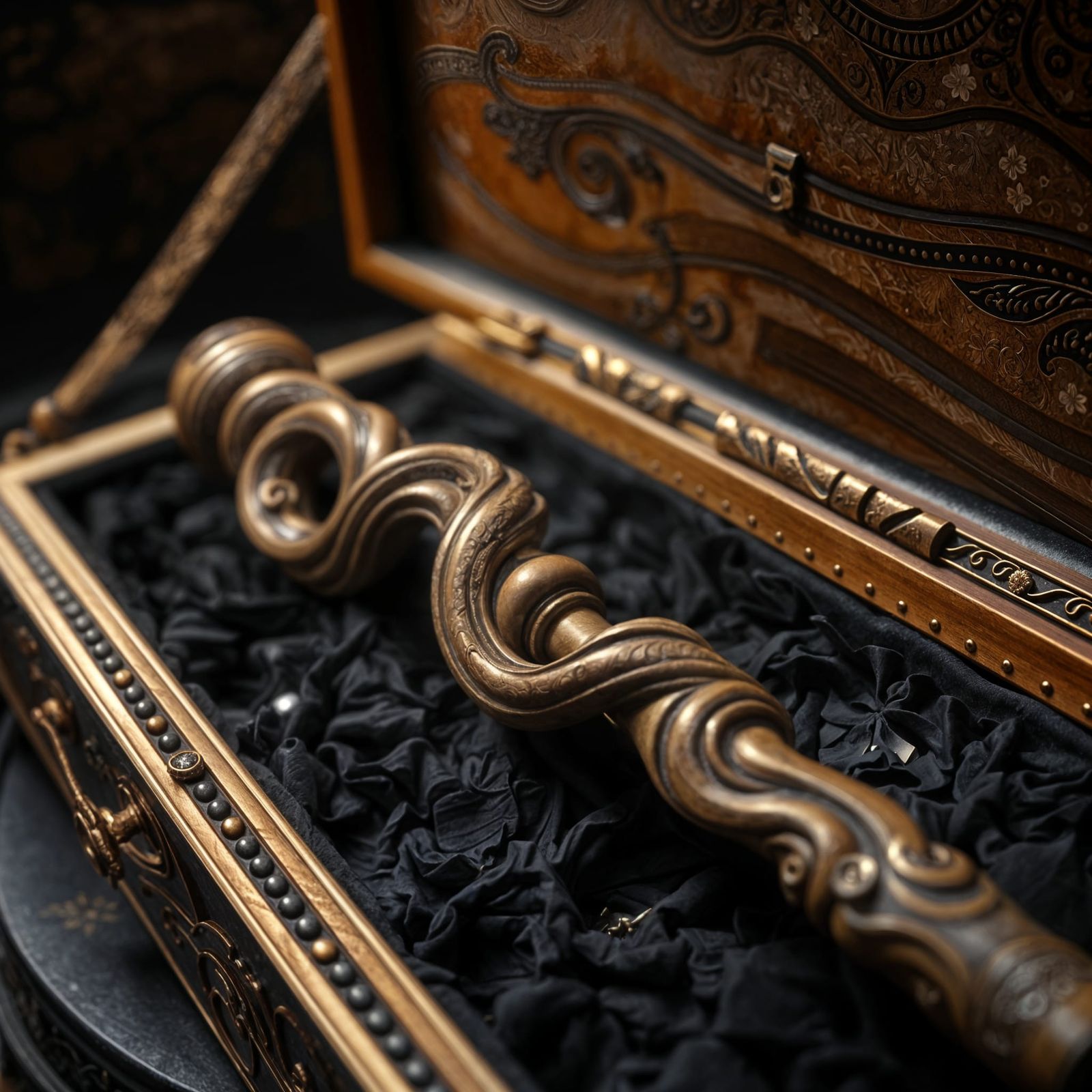 Epic Mahogany Wand in Ivory Case