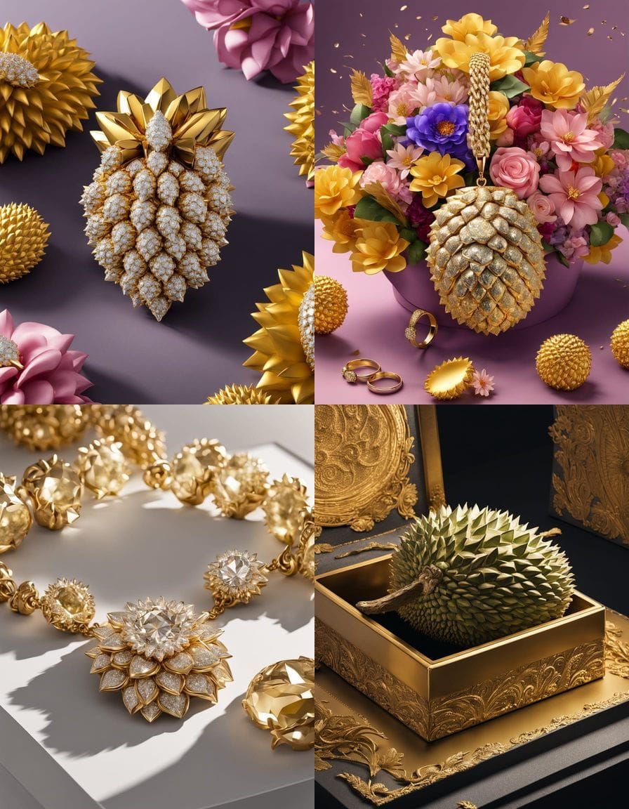 Jana imej: A luxurious oversized jewelry set in iconic duria...