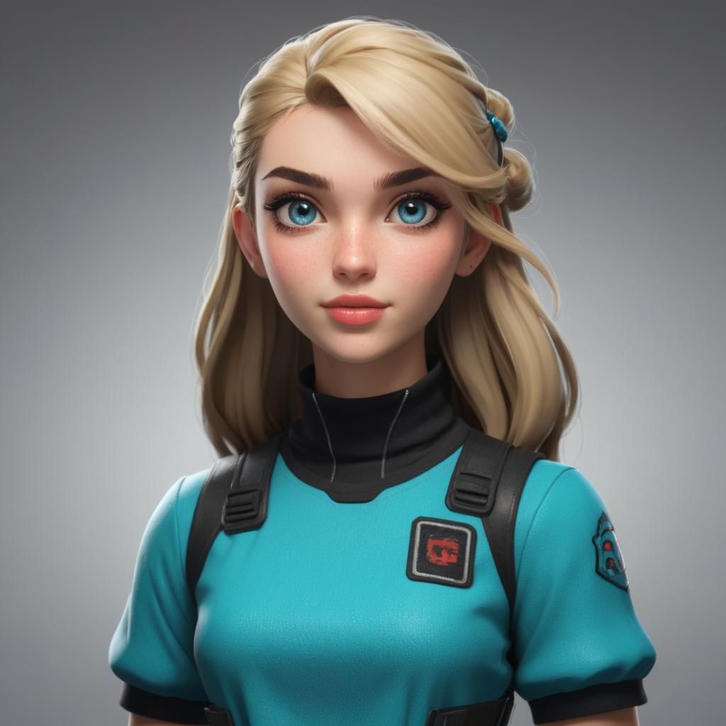 Simple AI Image of a Girl