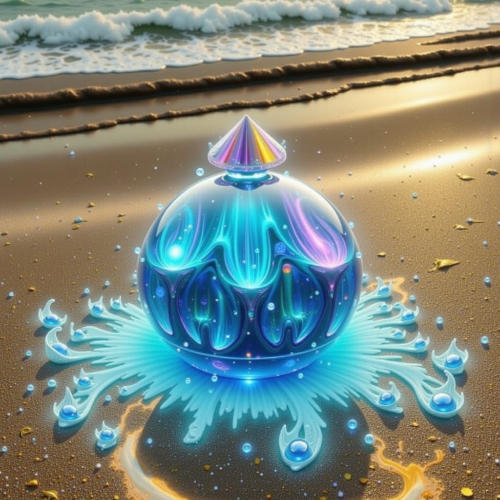 Iridescent Crystals and Alien Life on Purple Sands