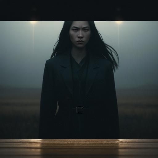 Angel in Eerie Landscape, Cinematic Film Still