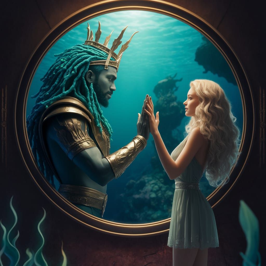 Underwater Kingdom Reflected in a Dark Mirror