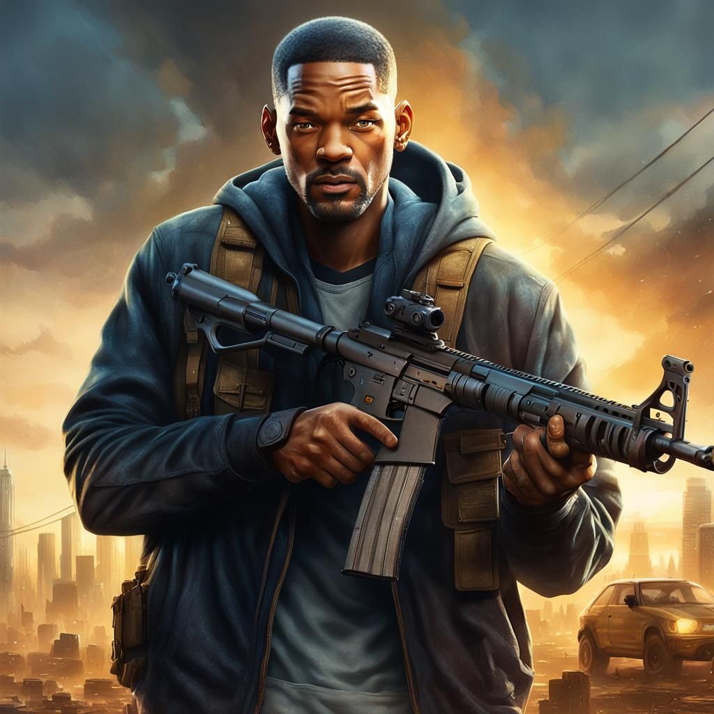 Post-Apocalyptic Portrait in Dark Academia Style