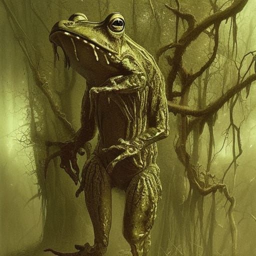 High Gothic Werefrog in Slimy Swamp