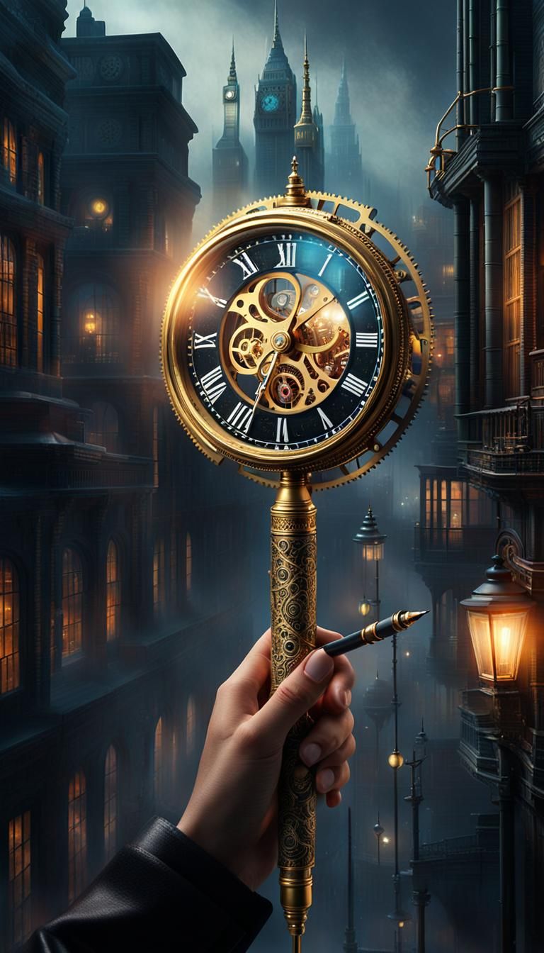 Steampunk Fairy Godmother Paints London in Neon