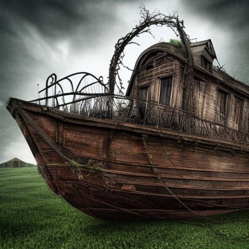 Creepypasta Ship Wracked by Time and Nature