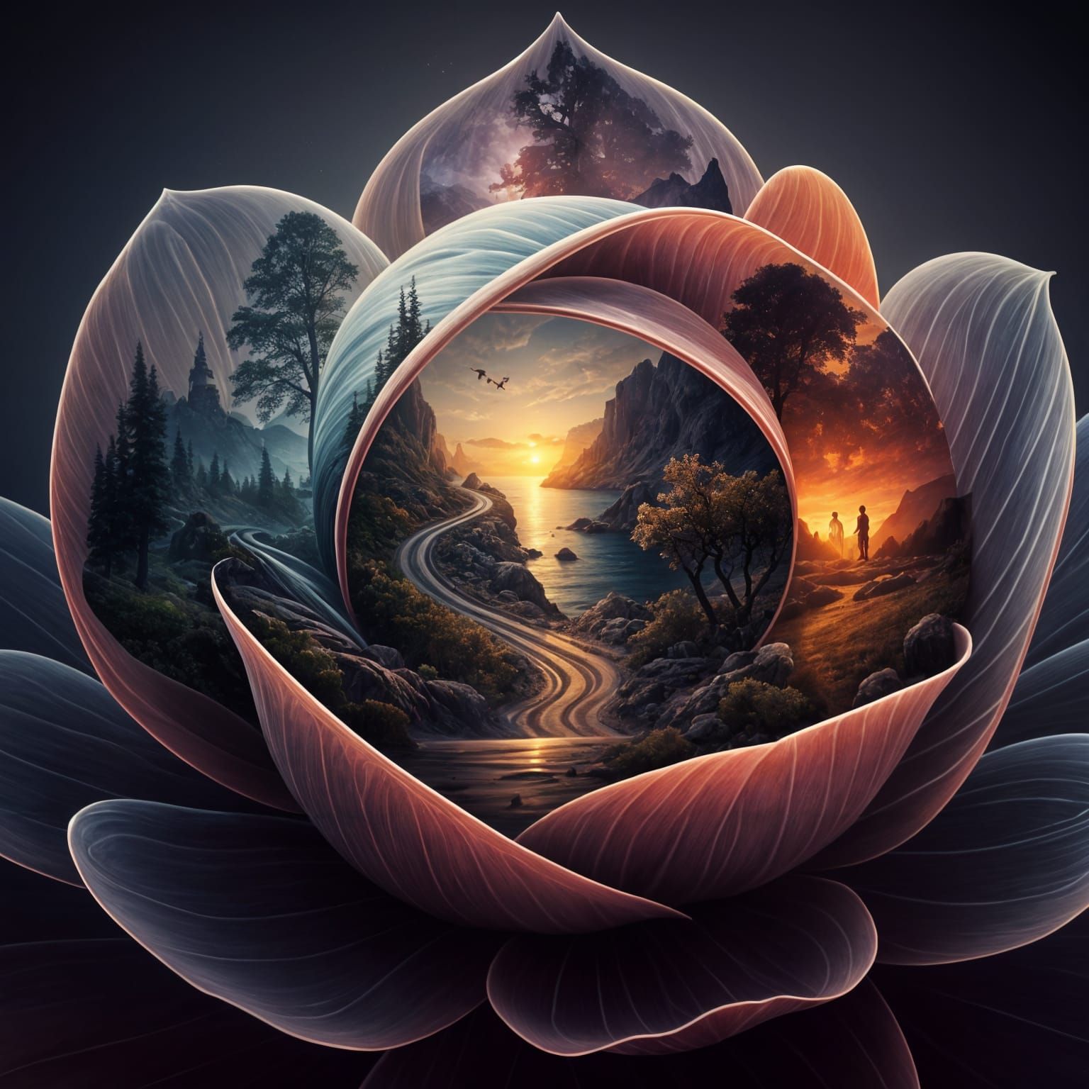 Surreal Flower: Landscapes in Bloom