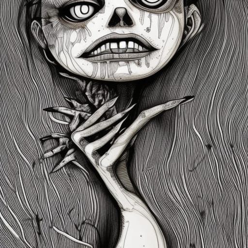 Anxious Hands: Gothic Anatomical Concept Art