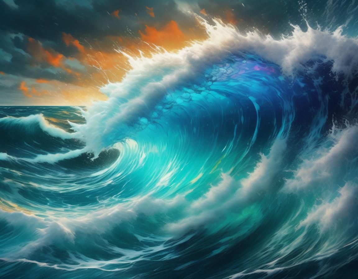 Storm in a Glass: Hyperrealistic Splash Art