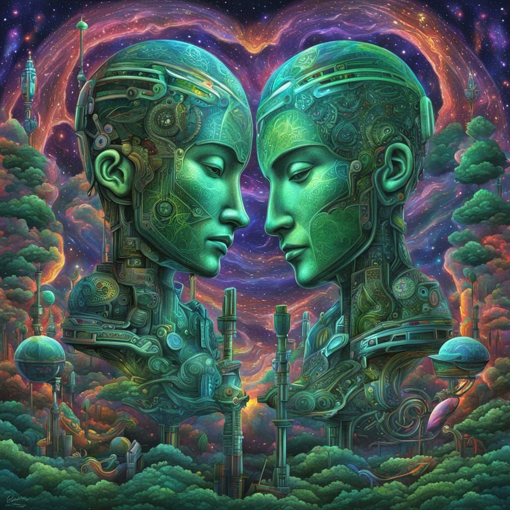 Ethereal Cosmic Voyage Through Infinity