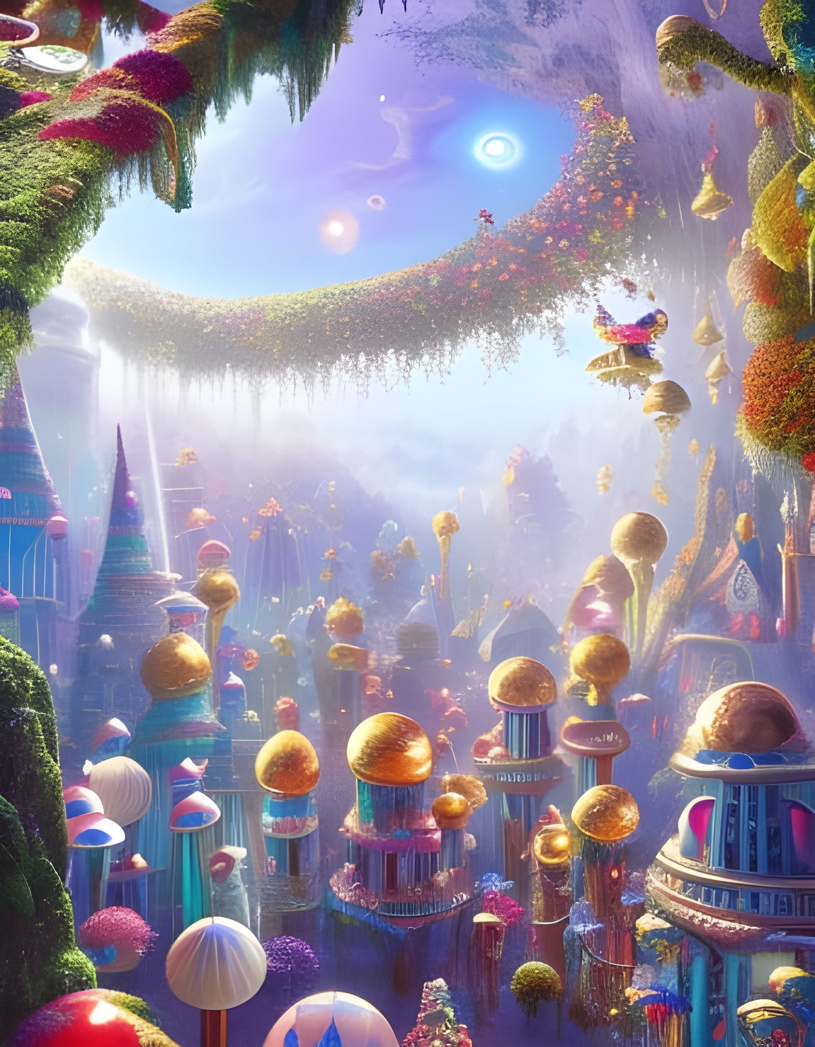 Enchanted mushroom wonderland