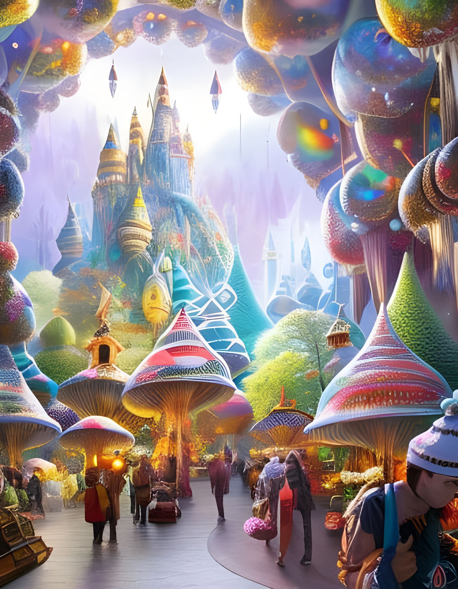 Enchanted mushroom wonderland