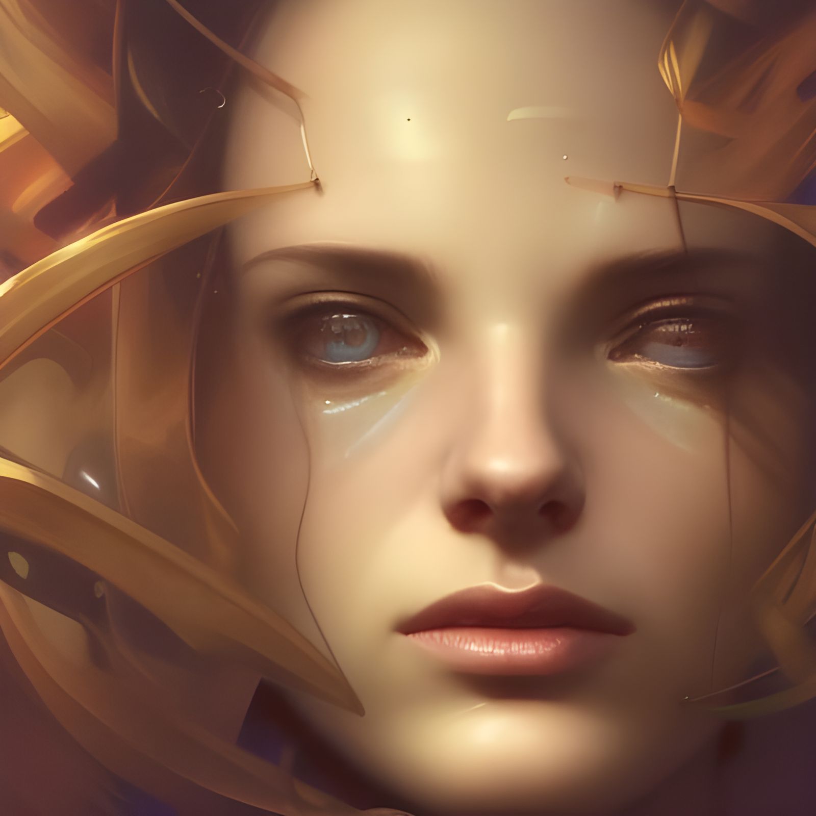 Otherworldly Technology Portrait in High Definition