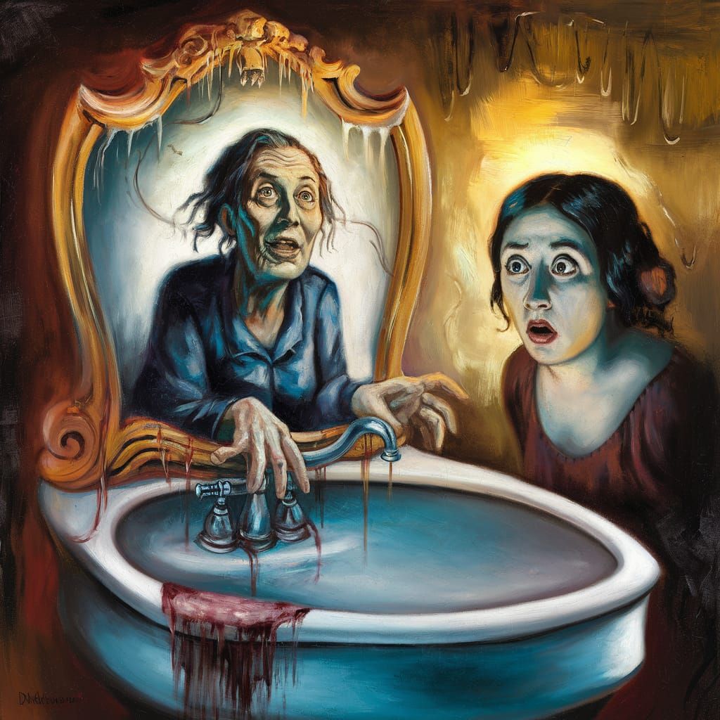 Surreal Ghost Apparition in Salvador Dali Style