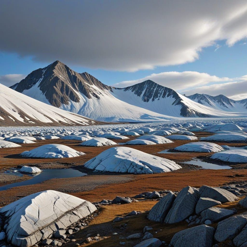 Vast Arctic Rocky Terrain Landscape