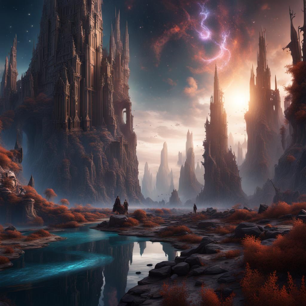 Fantastical Edge of the Universe Concept Art