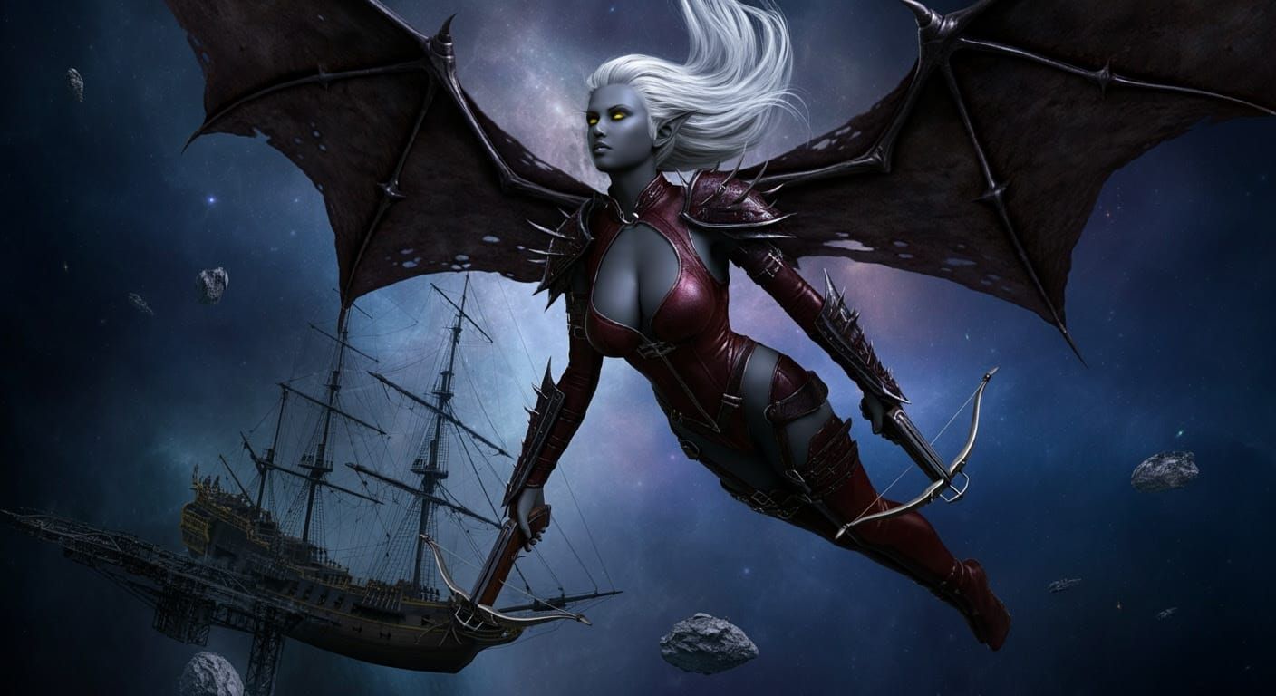 Dark Elf Space Scout in Cosmic Realm