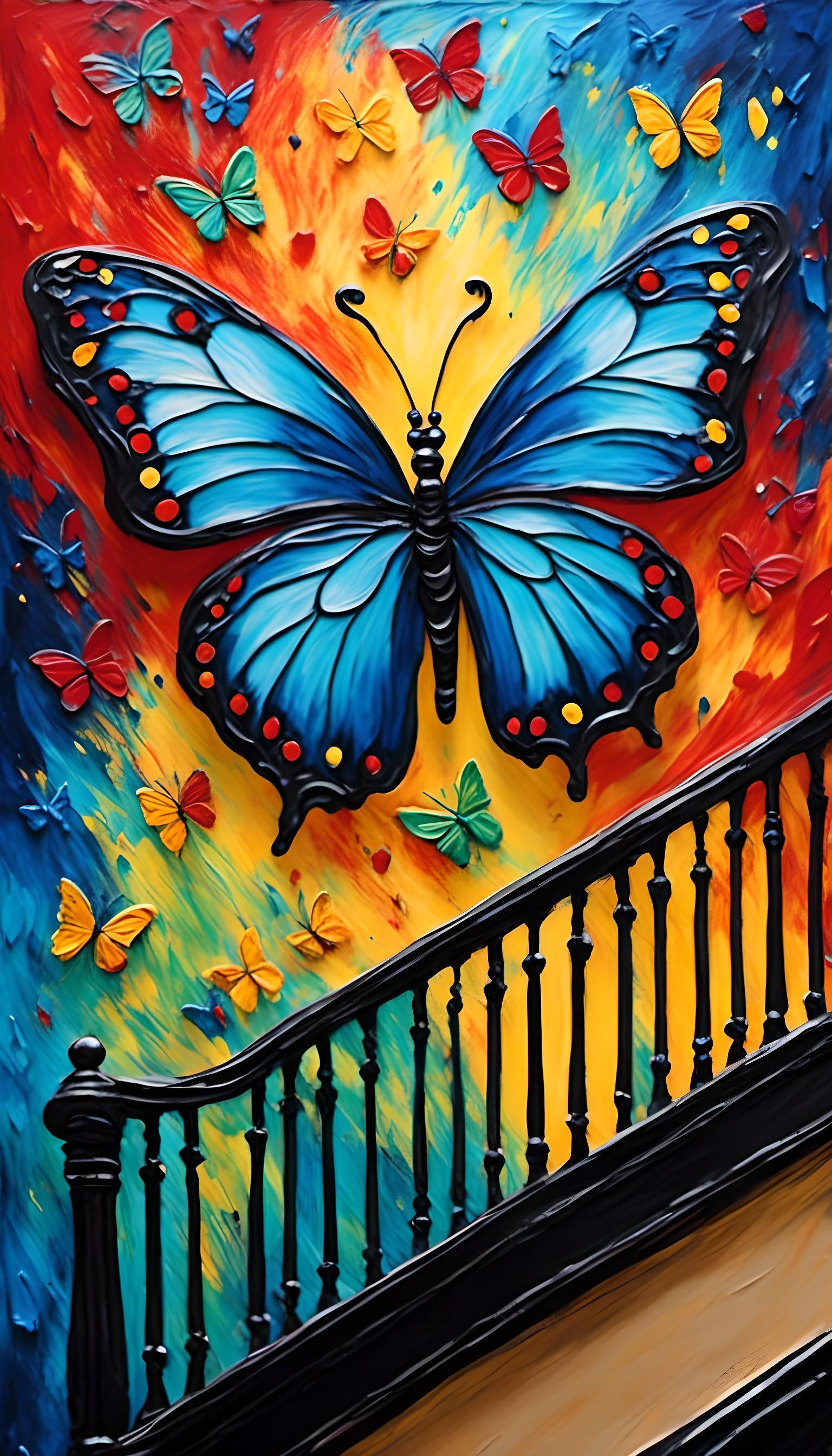 huge mariposa morphos