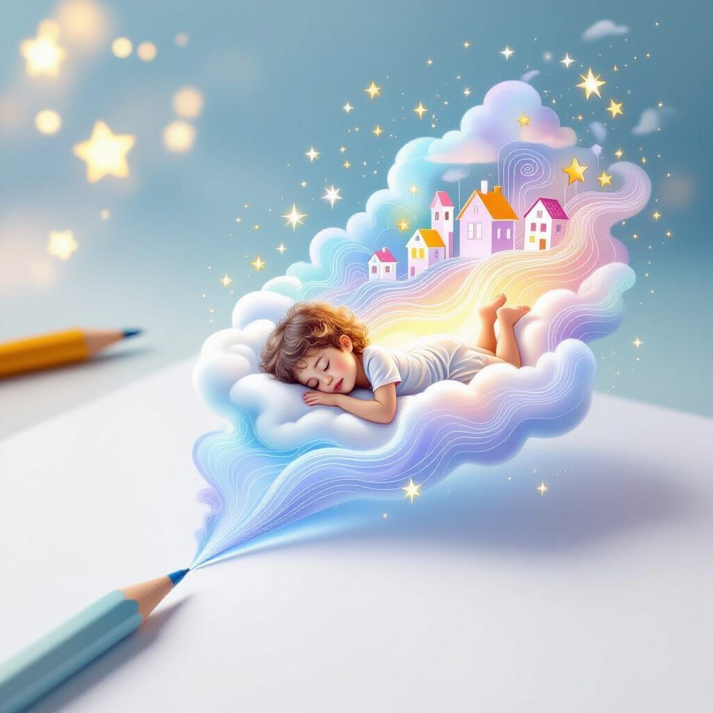 Magical Pencil Creates a Dream World on Paper