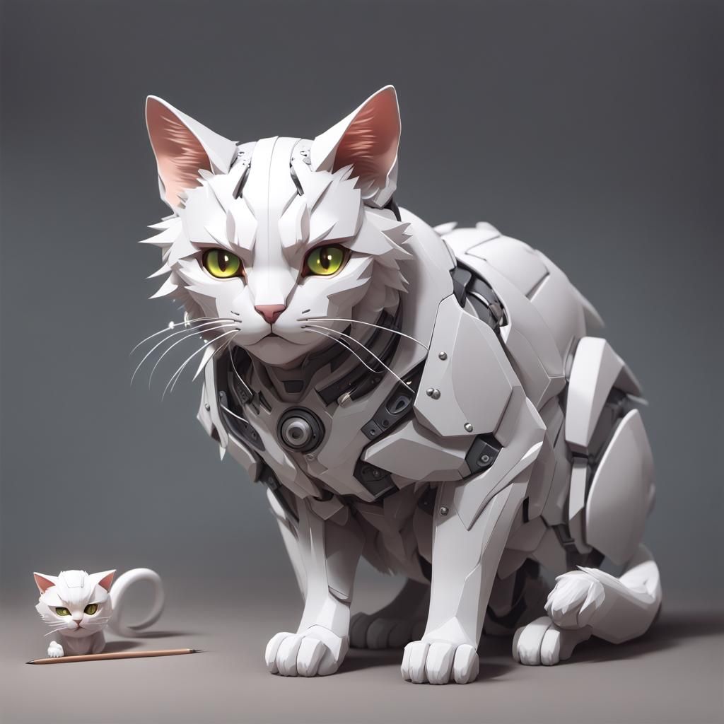 Assembling a Cat: 3D Anime Art
